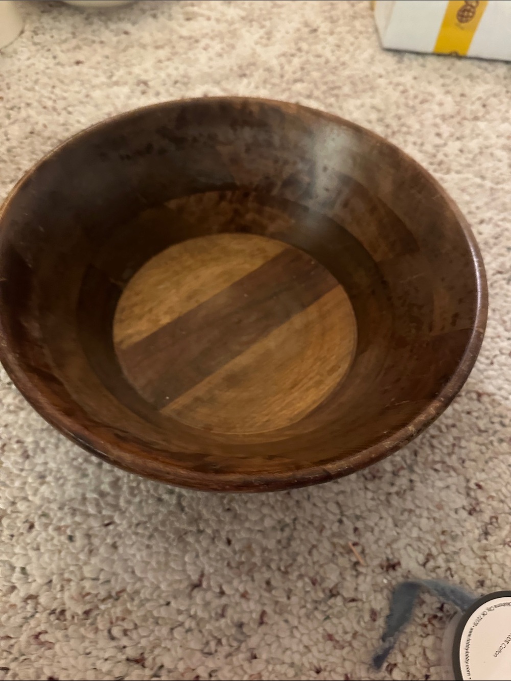 Wood Serving Bowl in Rich Brown 12”